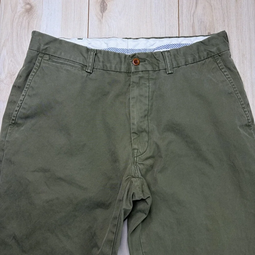 Polo By Ralph Lauren Suffield Pants Mens 36x32 Green Twill Chino